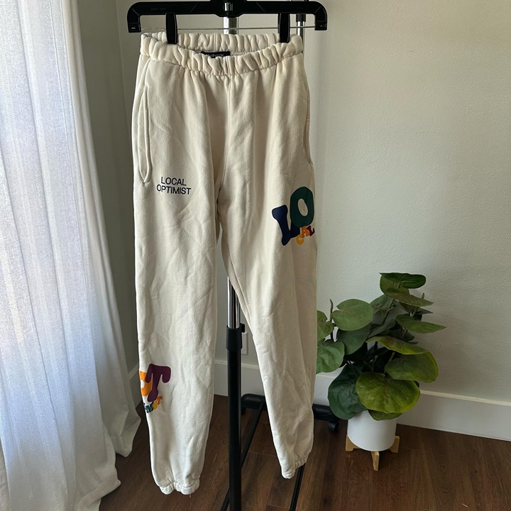 Womens MadHappy Local Optimist Cream Lined Sweatpants XS