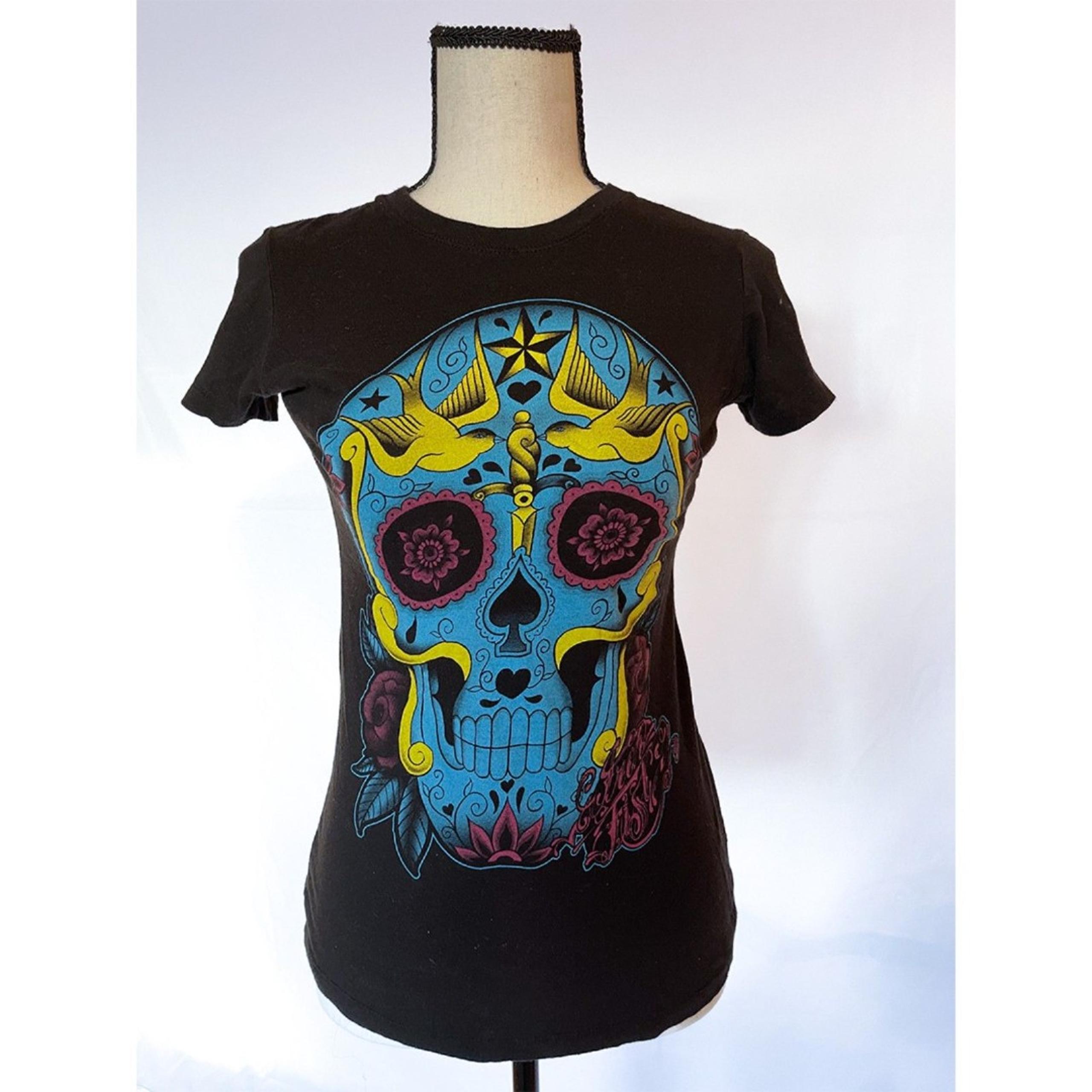 Iron Fist Sugar Skull T Shirt