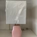 Luster Pink/White Bow Ceramic Table Lamp