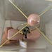 Luster Pink/White Bow Ceramic Table Lamp