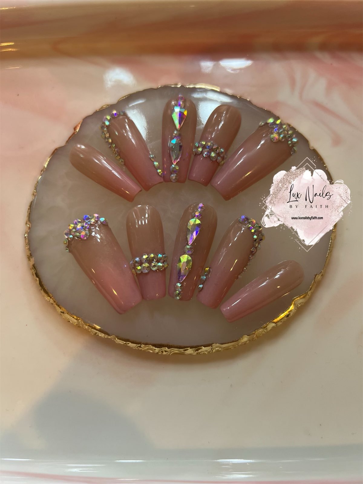 Press on nails bling
