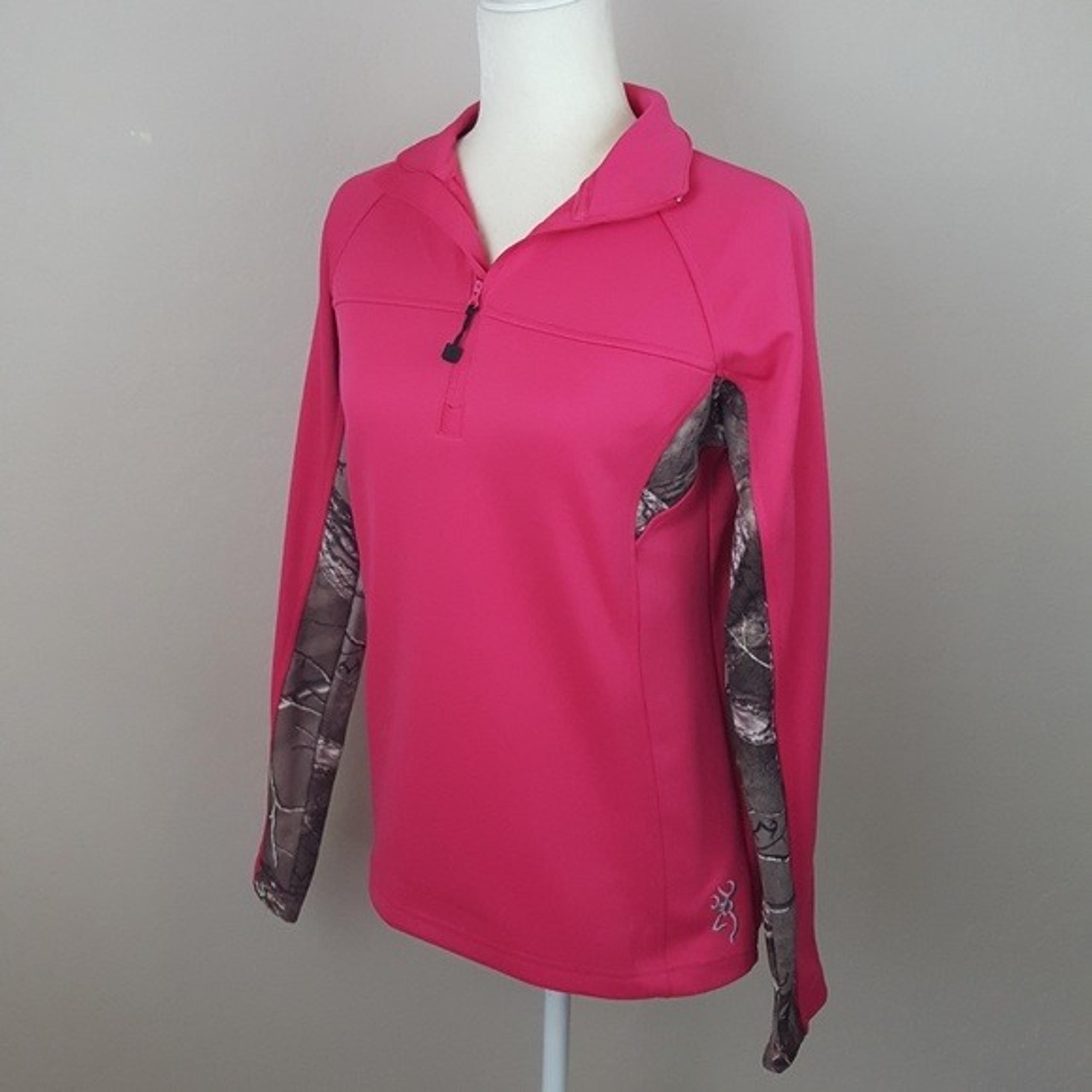 Browning - Fuschia Pink Camo Pullover