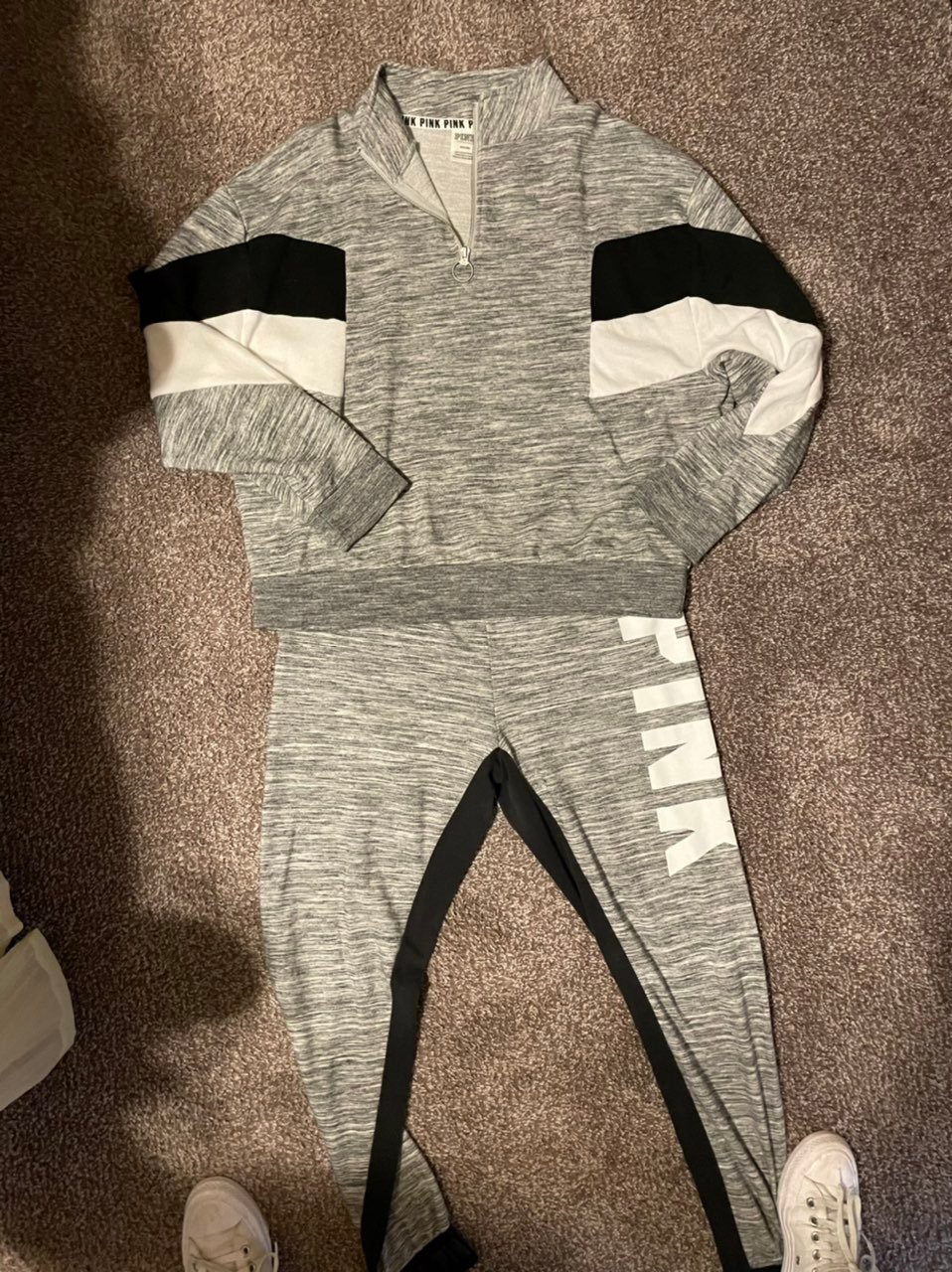 Victoria secret vs pink sweat suit. Grea