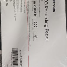 8 packs of 200 sheets per pack of Ecg paper MCKESSON brand