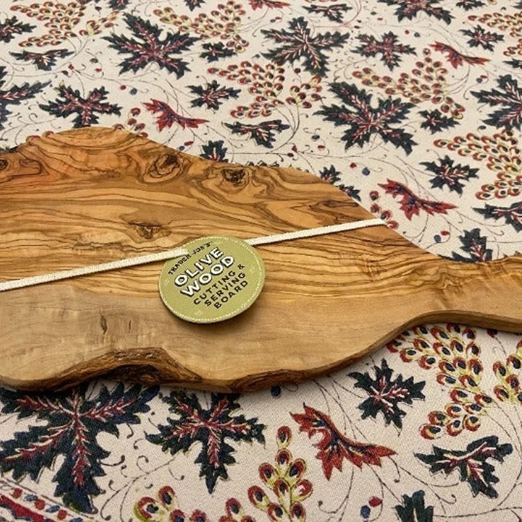 Trader Joe's Live Edge Olive Wood Cheese/Charcuterie Board
