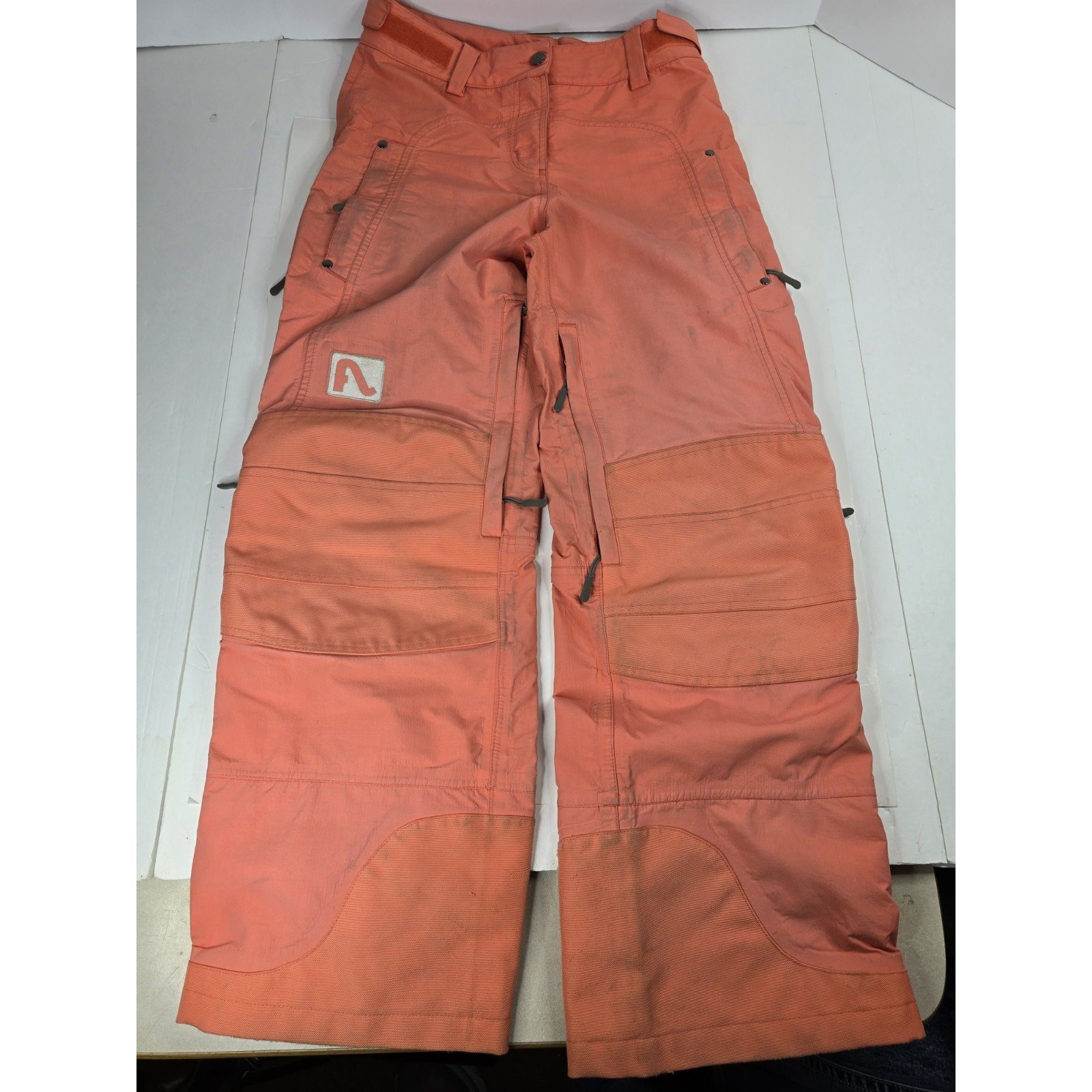 Flylow Ski Snowboard Pant Men's Small Orange Chemical Style #J2142