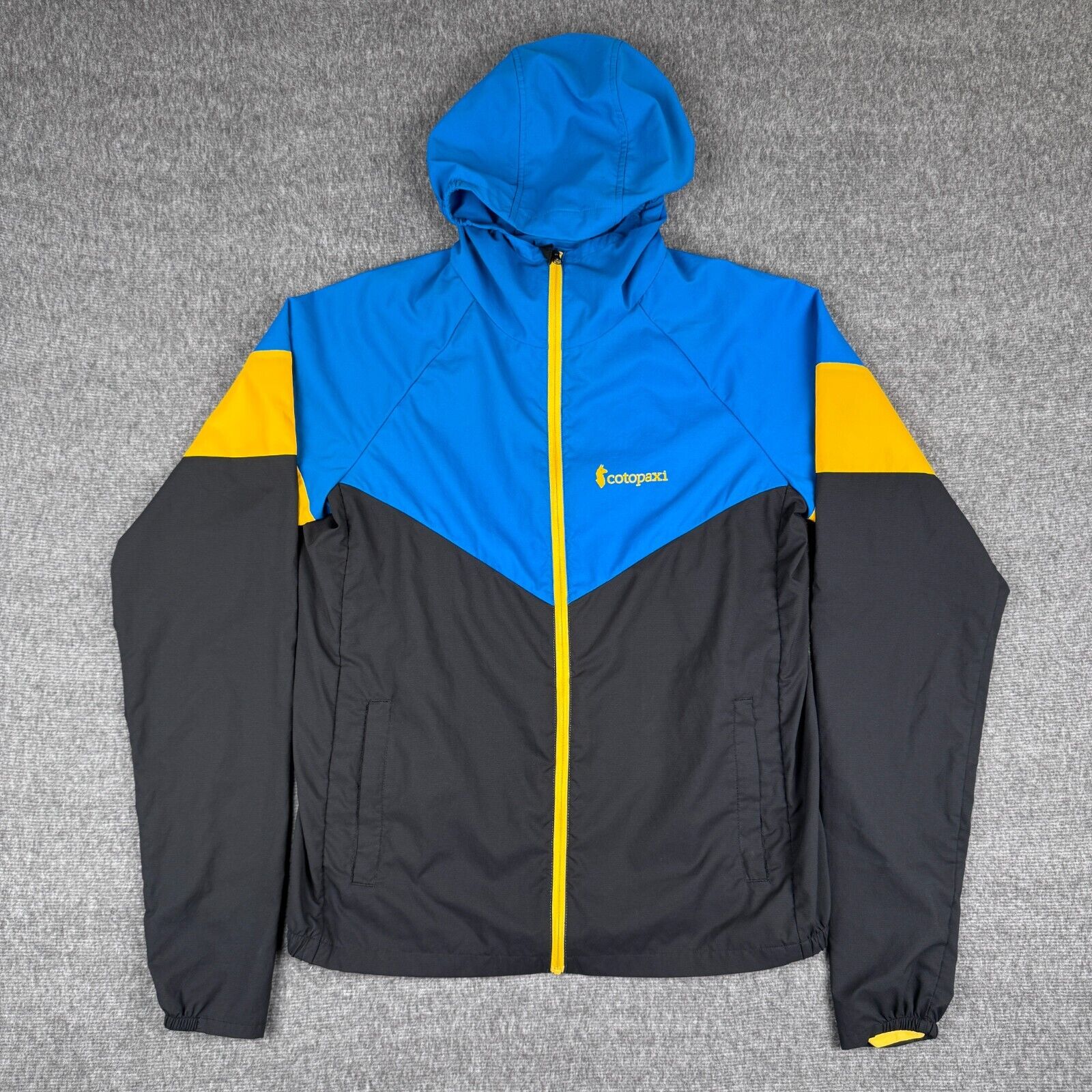 Cotopaxi Palmas Windshell Jacket Men's Small Blue Active Colorblock Outdoor