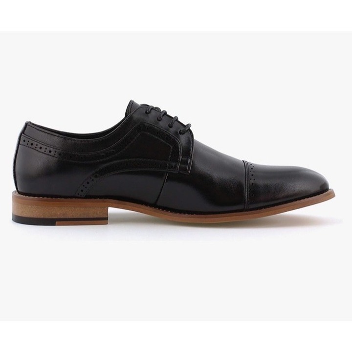 STACY ADAMS Men's Dickinson Cap-Toe Lace-up Oxford Size 9 Pre Owned