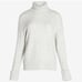 NWT Express Cozy Knit Ribbed Turtleneck Sweater L Silver Heather Gray