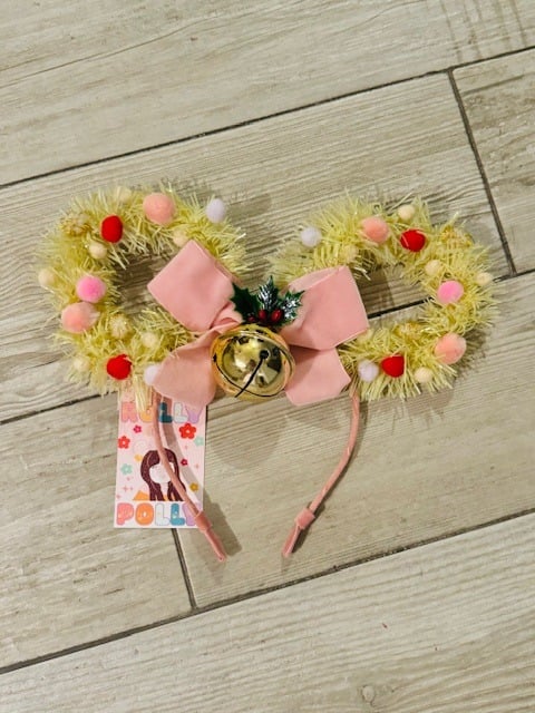 NWT Rolly Polly Jingle Bells Christmas Mouse Ears