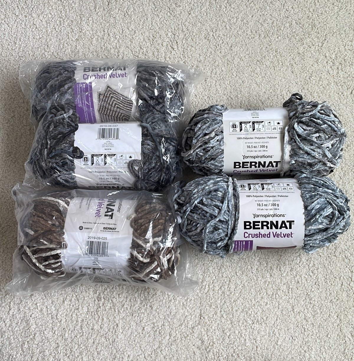 Bernat Crushed Velvet Yarn