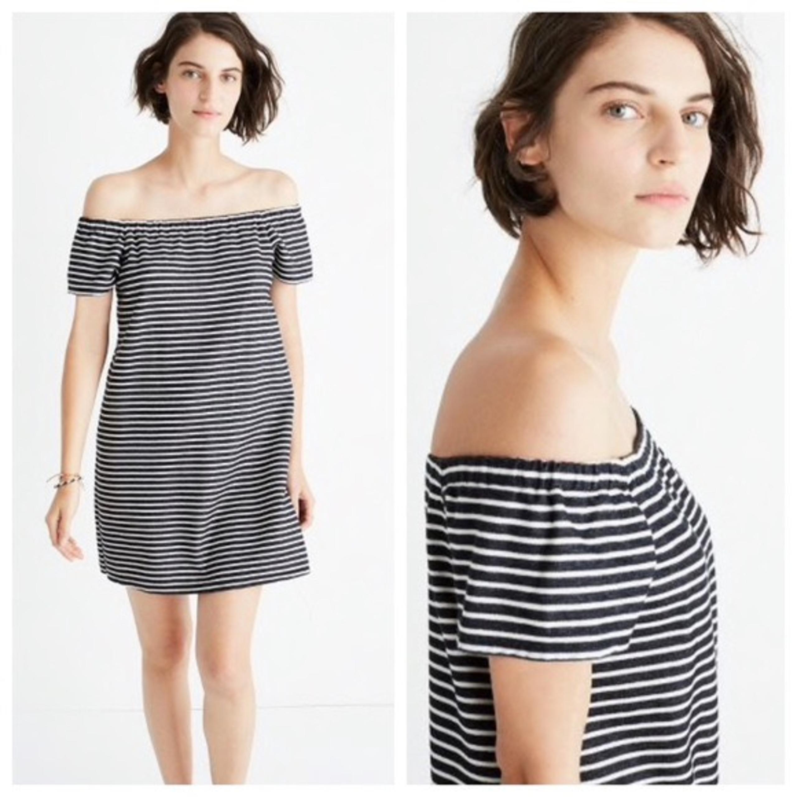 Madewell Striped Melody Dress Sz Sm