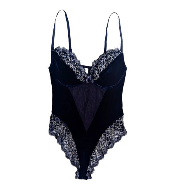 Velvet Vintage Victoria Secret Bodysuit