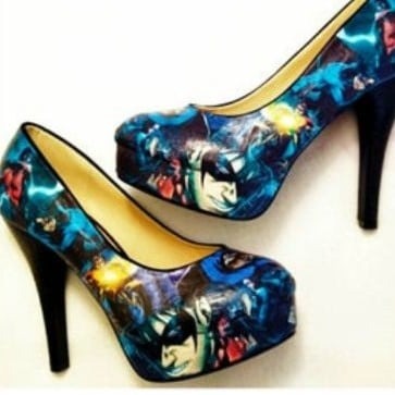 Batman Nightwing Robin comic Heels Pumps