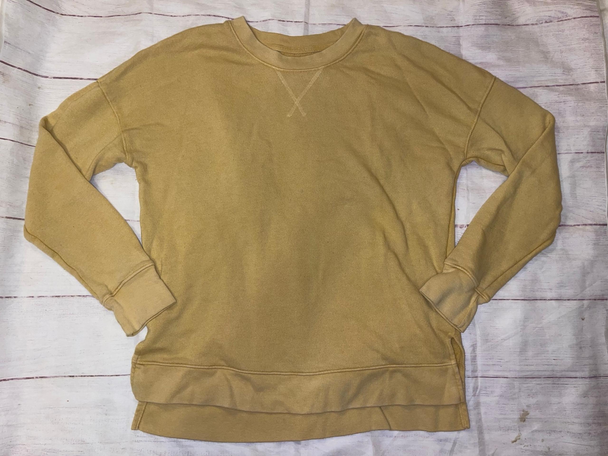 Women’s Medium Yellow Pullover Sweater - Time and Tru
