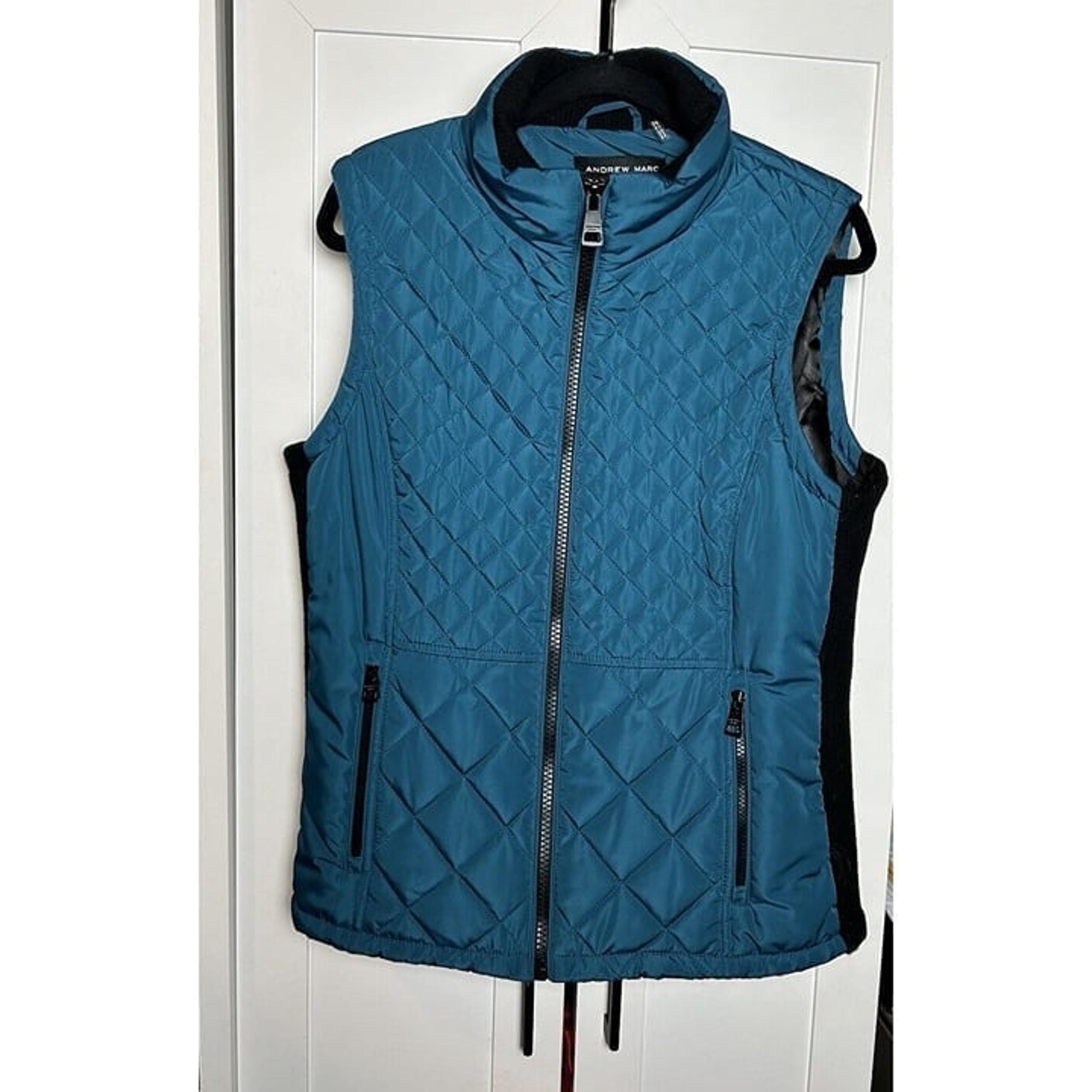 Andrew Marc Women’s Diamond Quilted Puffer Fall Winter Vest L
