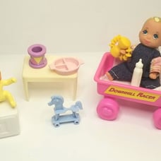 Adorable vintage Barbie Baby Toy Set