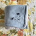 Carter's Plush Baby Blanket Blue Fleece Bear White Sherpa Security Lovey Rare