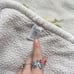 Carter's Plush Baby Blanket Blue Fleece Bear White Sherpa Security Lovey Rare