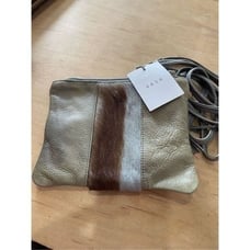 VASH Cowhide Leather Convertible Crossbody Clutch New with Tags