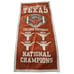 University of Texas UT Longhorns Championship Felt Banner 35 X 17.5