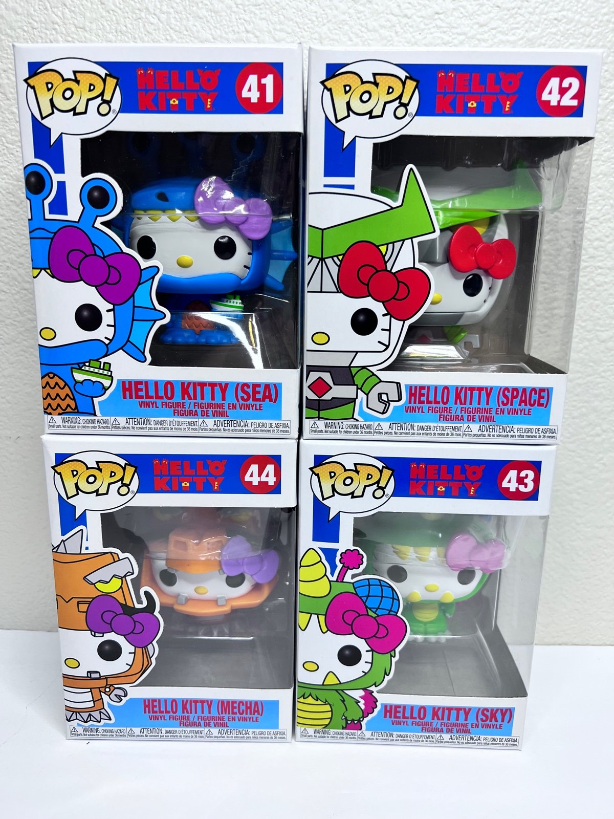 Funko Pop #,41,42,43,44 Hello Kitty Collection ( Sea,Space,Sky,Mecha)