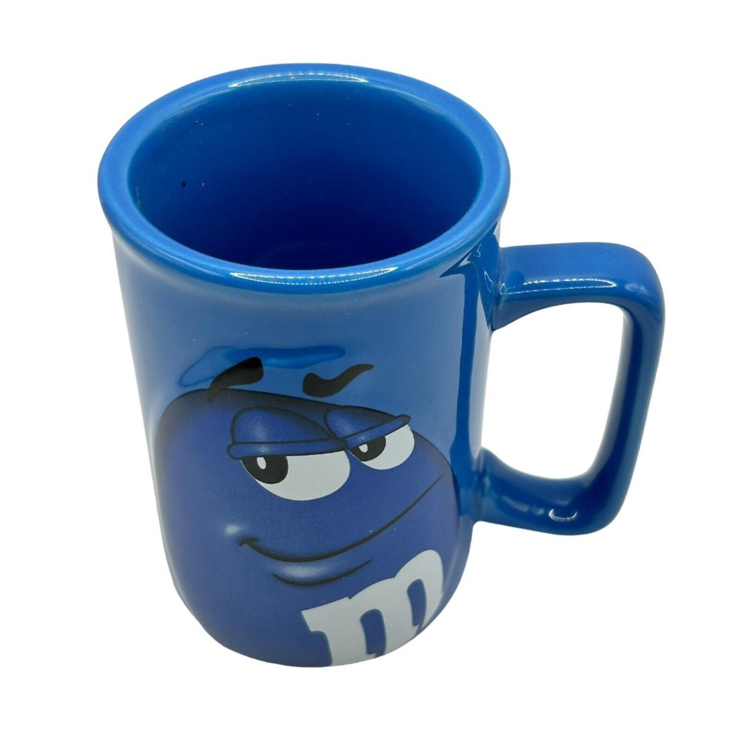 M&M's Blue Man Mug Mars Licensed MM Coffee Cup Mug Collectible