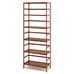 6-Tier Bookcase Storage Rack w/ Shelves - Brown