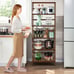 6-Tier Bookcase Storage Rack w/ Shelves - Brown