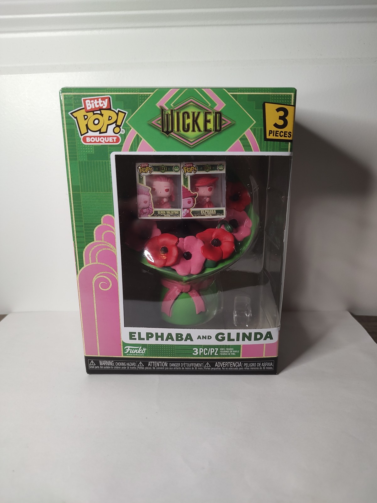 FUNKO BITTY POP WICKED BOUQUET ELPHABA & GLINDA (VALENTINE)