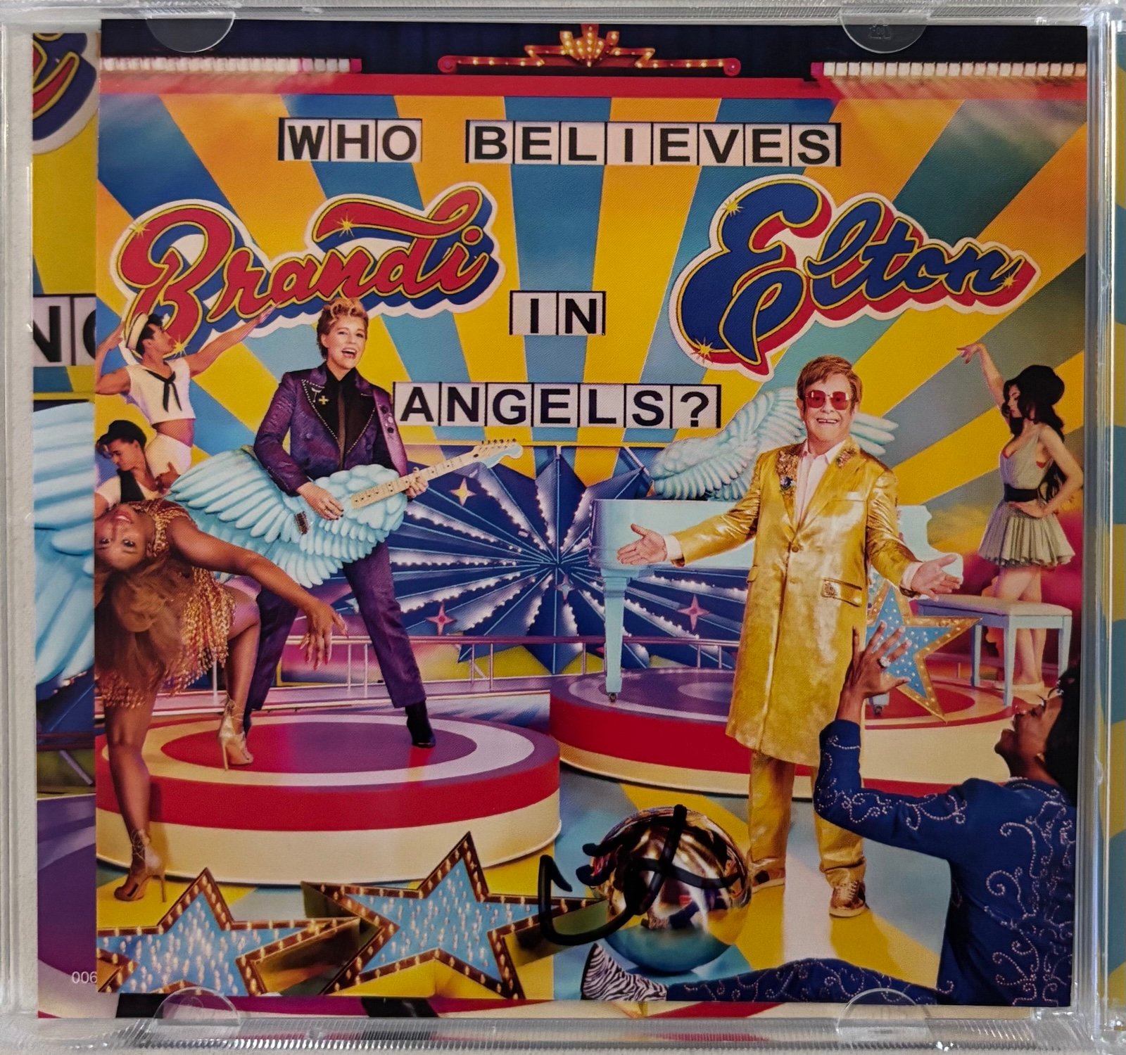 SIGNED Elton John -Who Believes in Angels?