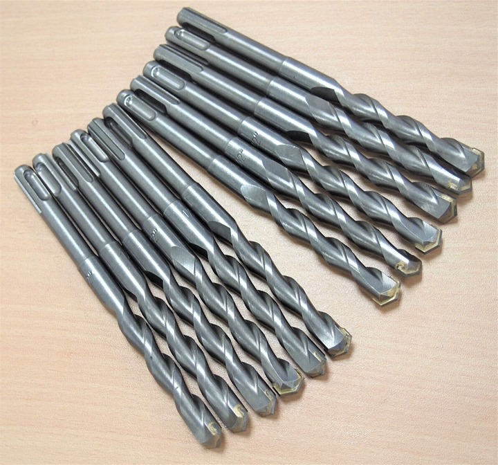 Lot of (12) SDS Plus 1/2 X 6 Rotary Masonry Drill Bit Carbide Tip