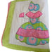 Vintage 1960s Neon Pink Green Handmade Sunbonnet Lady Quilt 60x80 Hippie Colors