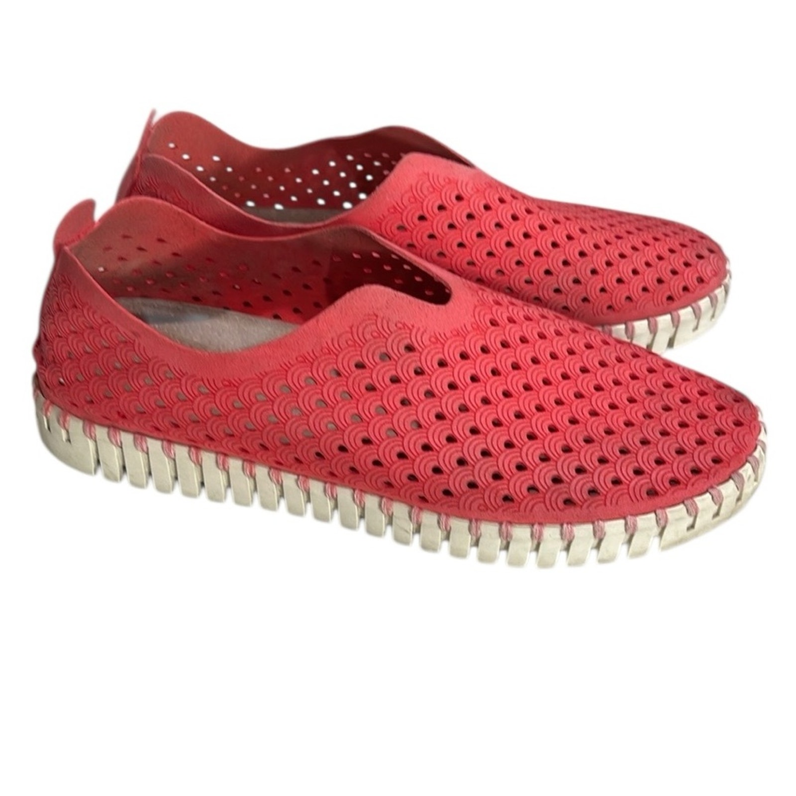 Ilse Jacobsen Tulip 139 Perforated Sneaker SZ 9 Viva Magenta Pink