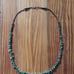 Natural Dark Green Royston Turquoise Sterling Silver Necklace