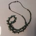 Natural Dark Green Royston Turquoise Sterling Silver Necklace