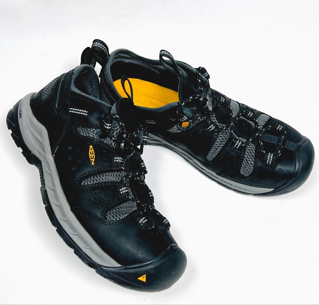 KEEN Utility Athletic Shoes 9.5D Black Gray Steel Toe