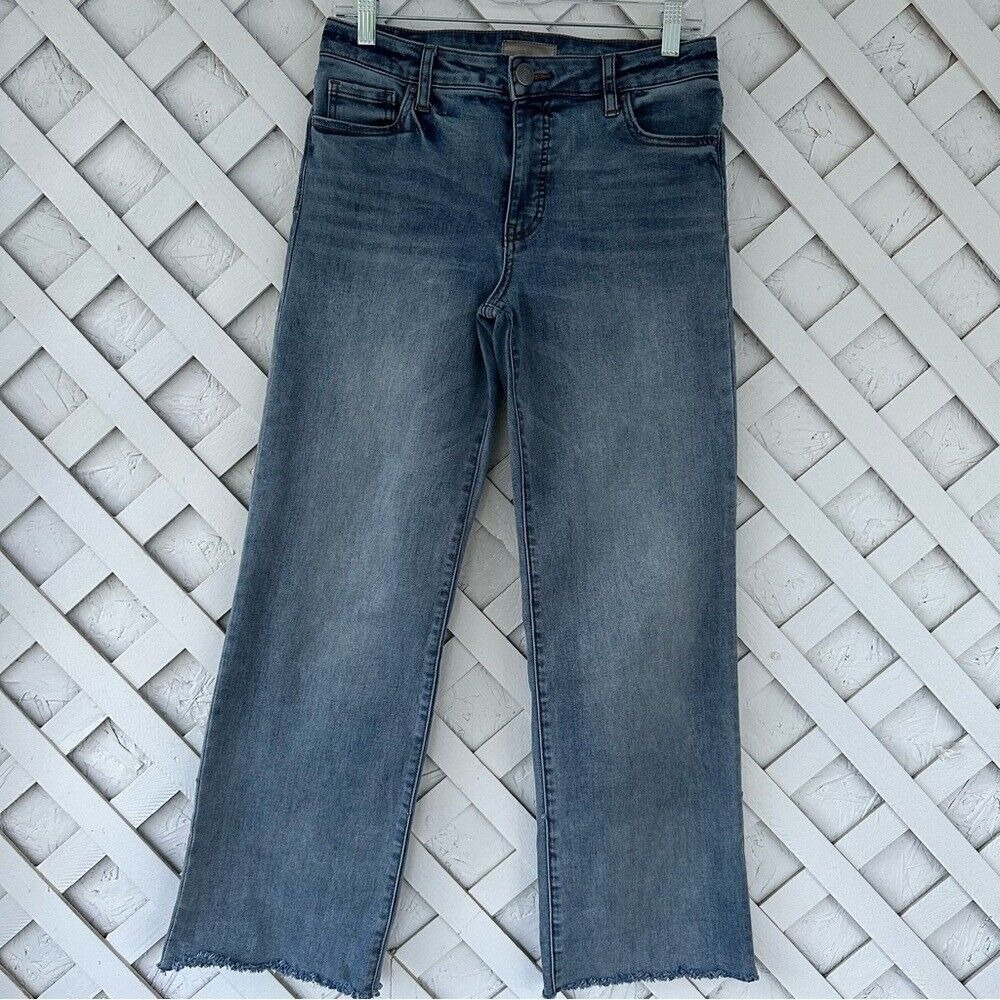 Kut from the Kloth Charlotte High Rise Fab Ab Culotte Cropped Jeans Sz 30 waist