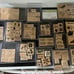 Stampin Up Wooden Rubber Stamps LOT of 126