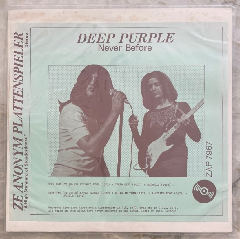 Deep Purple - Never Before Vinyl, Unreleased!