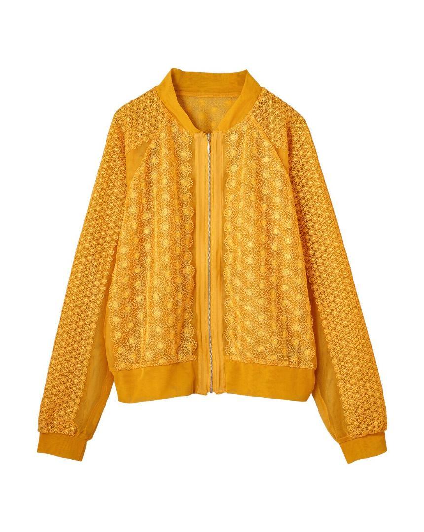 [Tag Included] Wacoal Yue Lace Bomber Jacket Cardigan, Size M