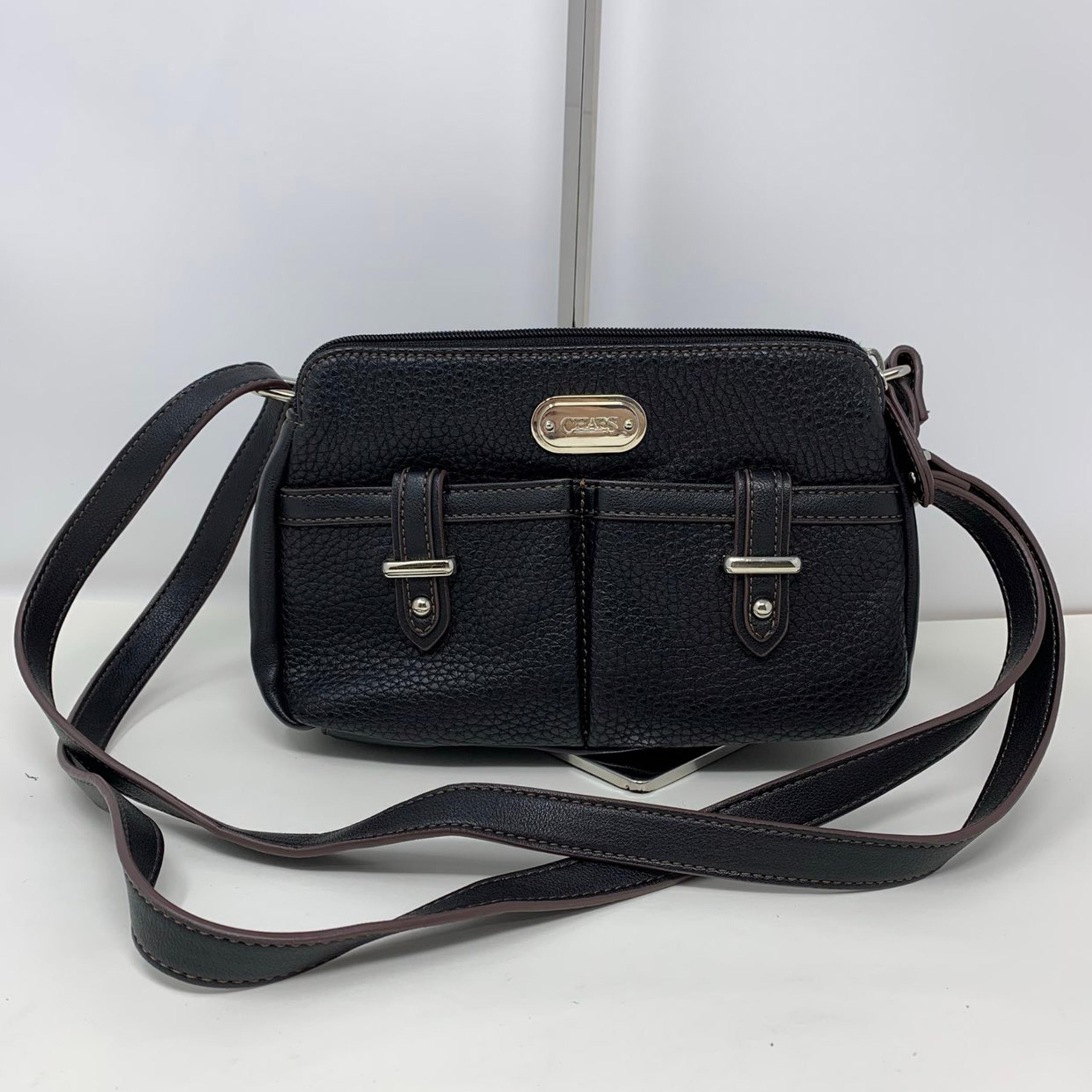 CHAPS Pebbled Leather Handbag Purse