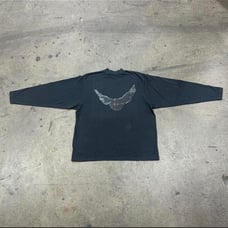 Sample Yzy Gap Graphic Black Dove Long Sleeve Mock Neck Tee