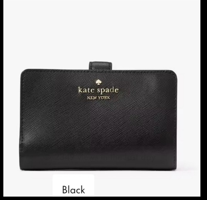 Kate Spade WalletKate Spade Madison Medium Compact Bifold Wallet, Black