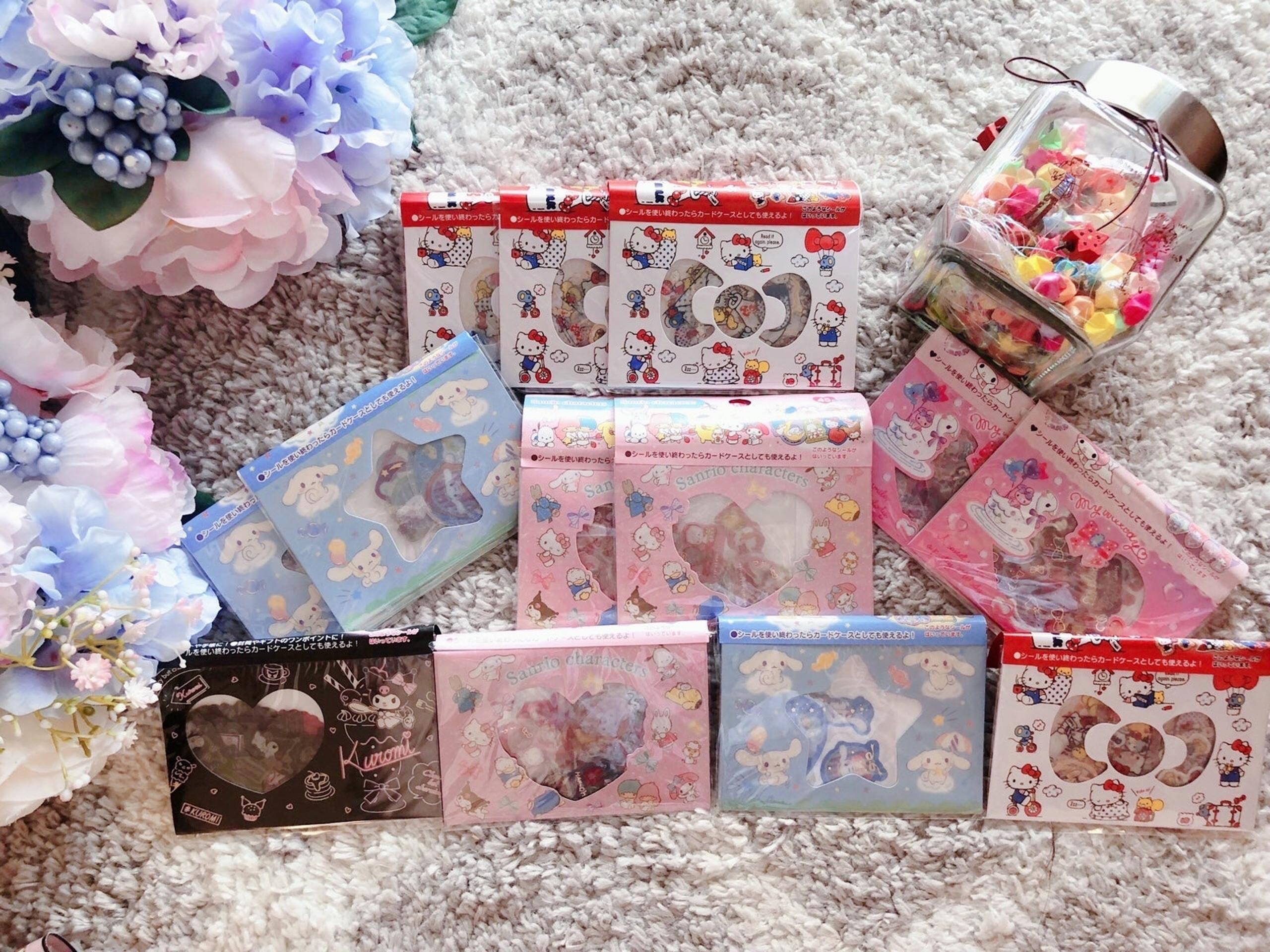 Cute Kawaii Stickers! PVC Stickers! 45 pieces! Character stickers/Sanrio sticker