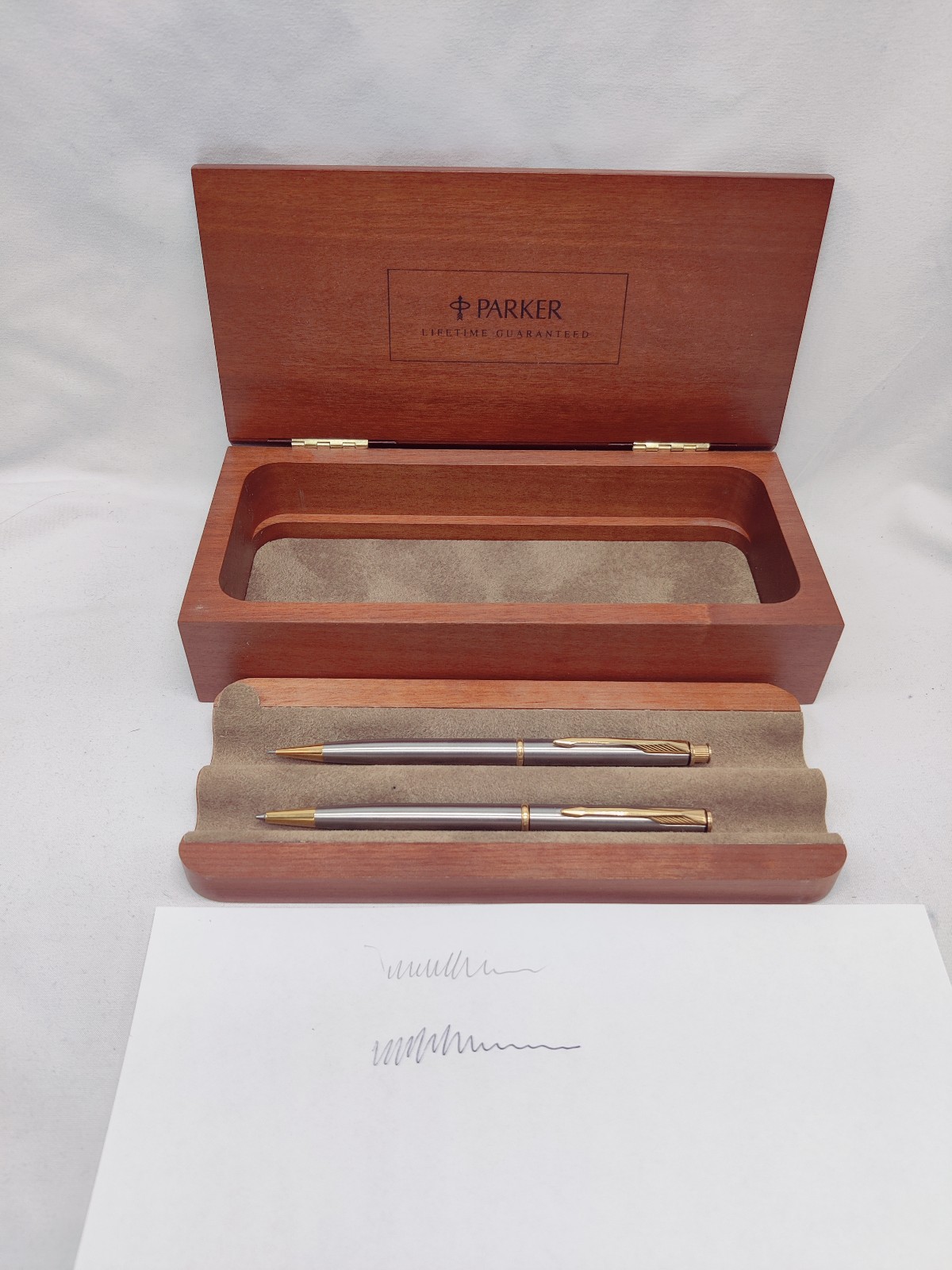 *Rare* Vintage PARKER Insignia 1T/11T Ballpoint Pen & Pencil Set with Box