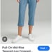 Lululemon Pull-On Mid-Rise Tapered-Leg Cropped Pant 23 Utility Blue size8