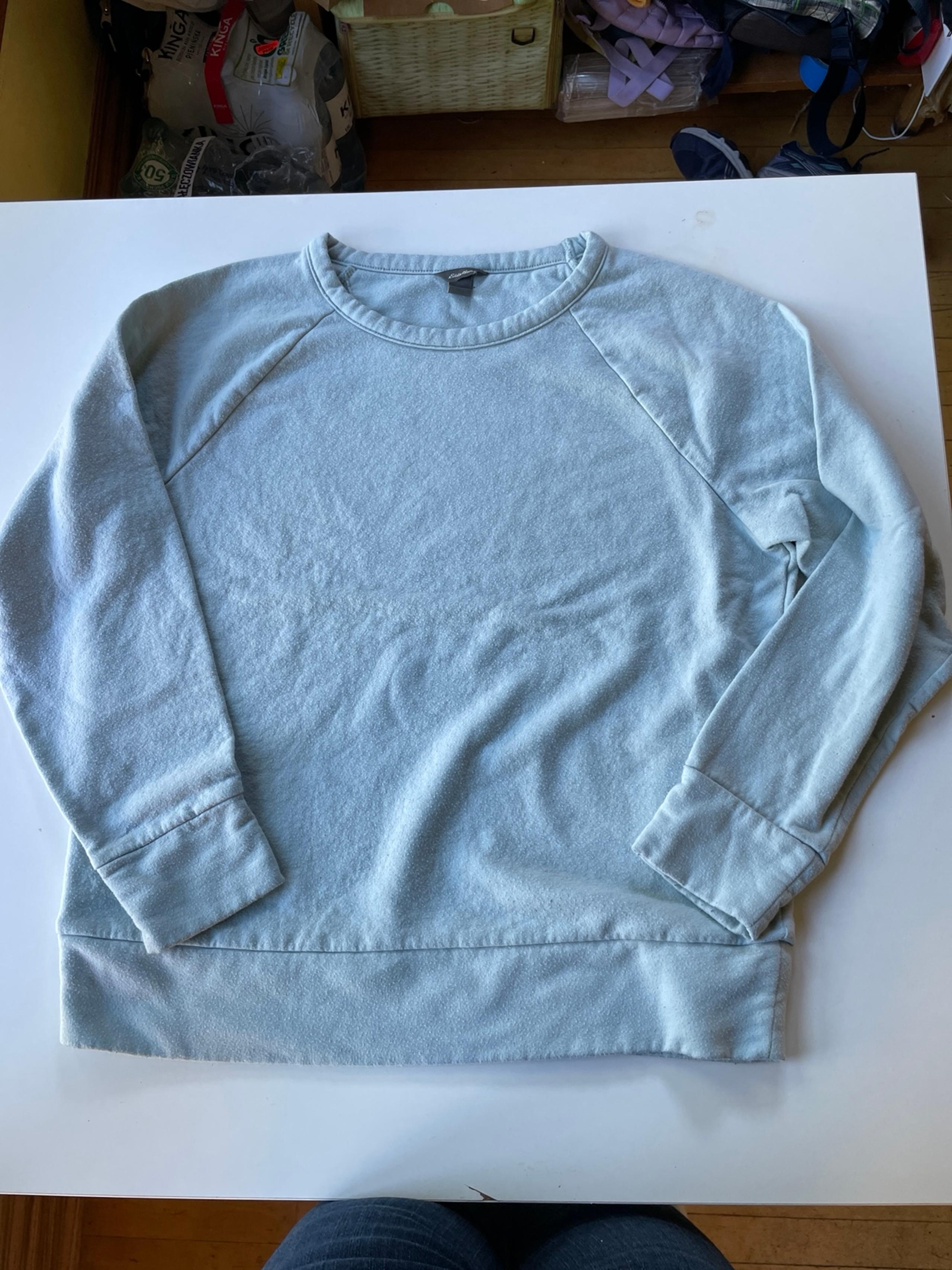 Eddie Bauer aquamarine cotton sweatshirt Medium