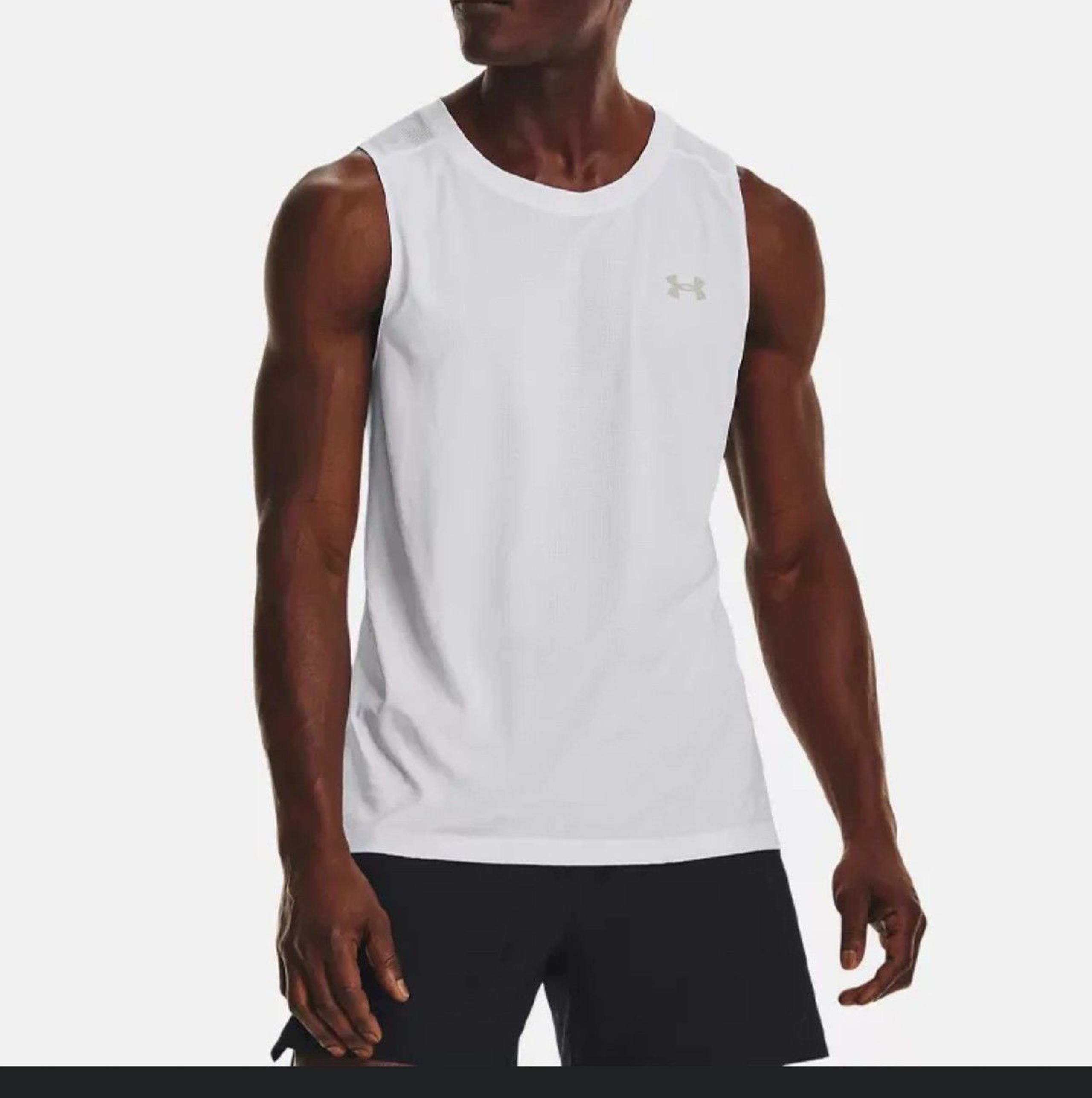 Under Armour Loose Tank Top Shirt Men's Size XL White