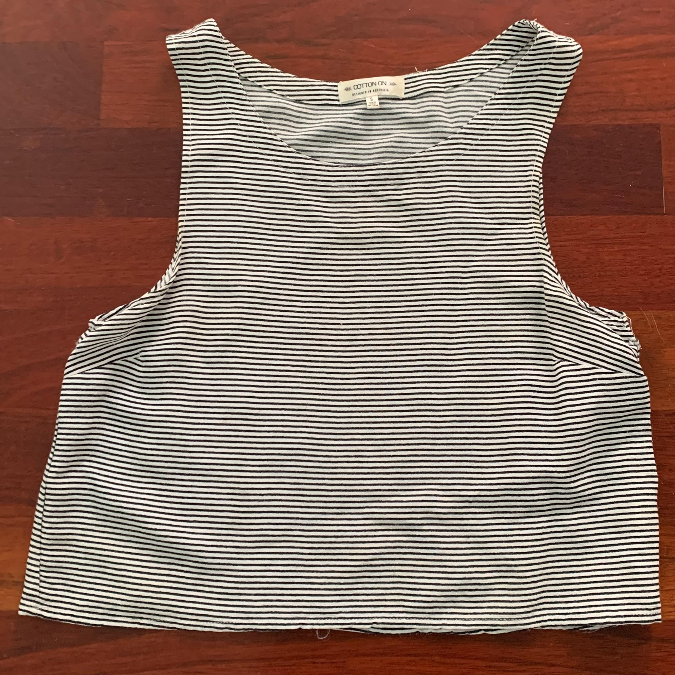 Cotton On Black & White Tank Top